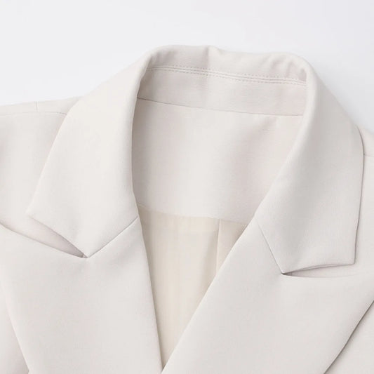 Retro Waist Opening Women's Coat