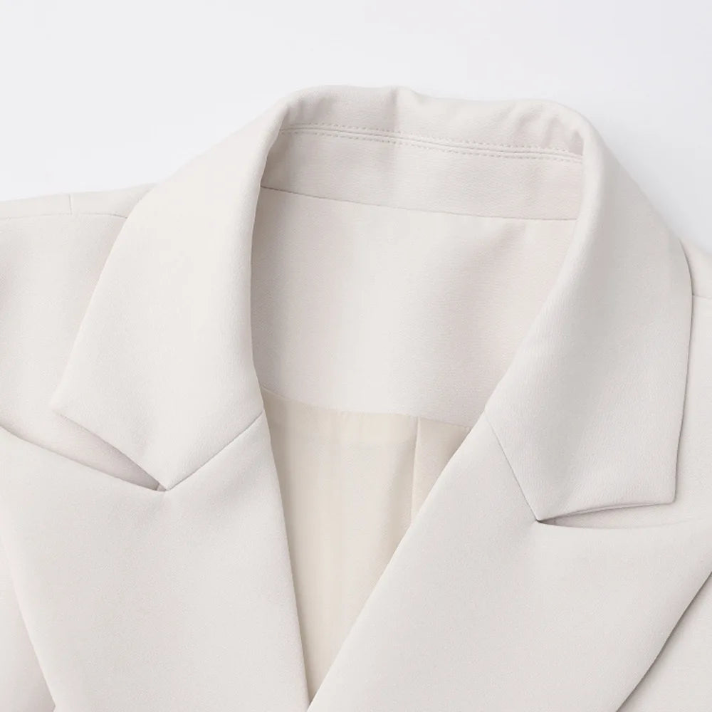 Retro Waist Opening Women's Coat