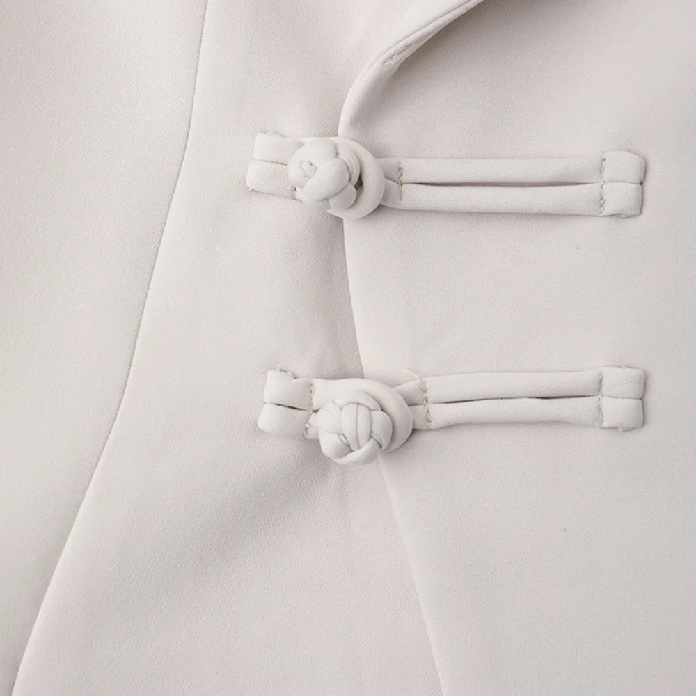 Retro Waist Opening Women's Coat