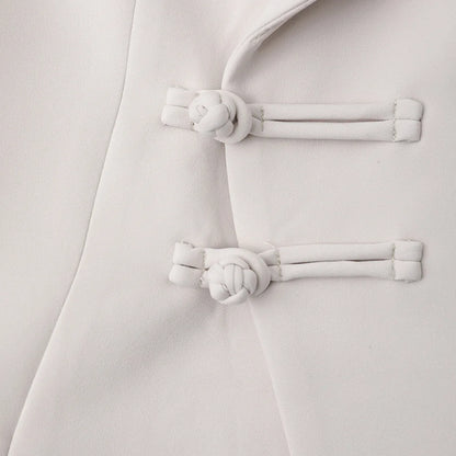 Retro Waist Opening Women's Coat