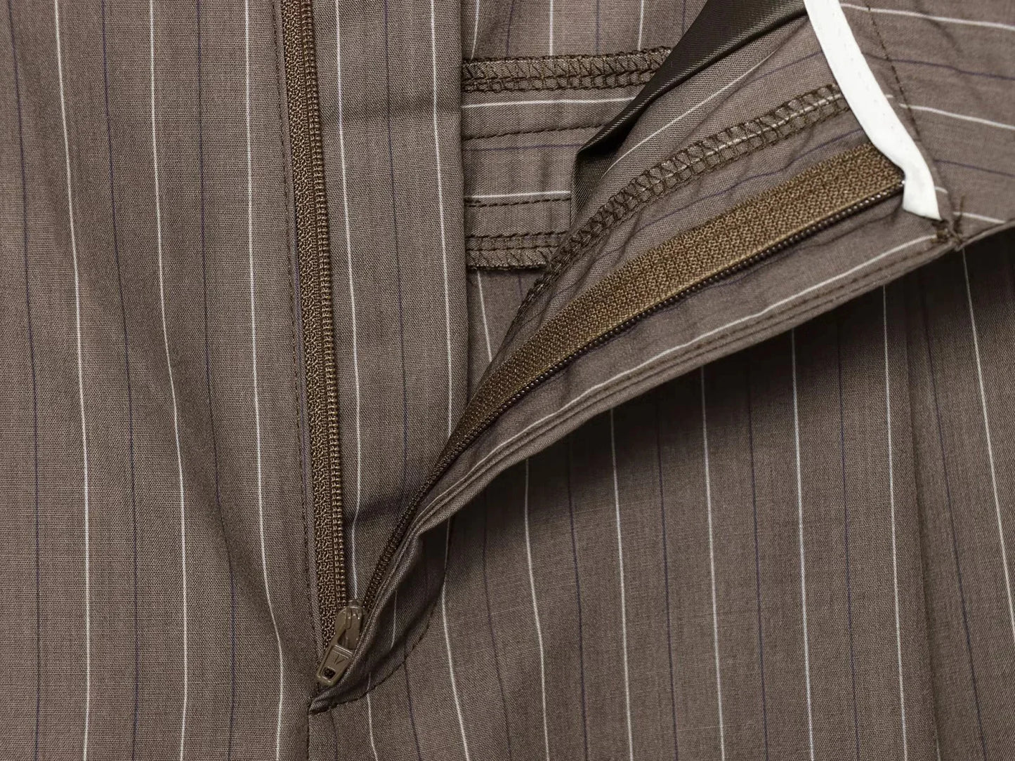 Elegant Brown Sashes Loose Single Breasted Blazers Chic Wide Leg Pant Set