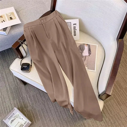 Elegant Tops Coat Blazers Pants Sets