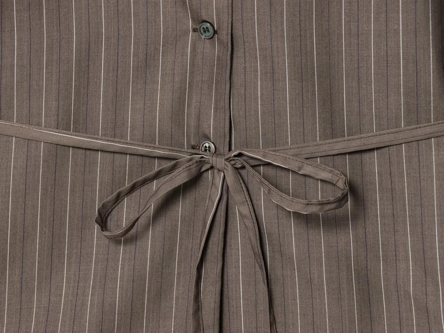 Elegant Brown Sashes Loose Single Breasted Blazers Chic Wide Leg Pant Set