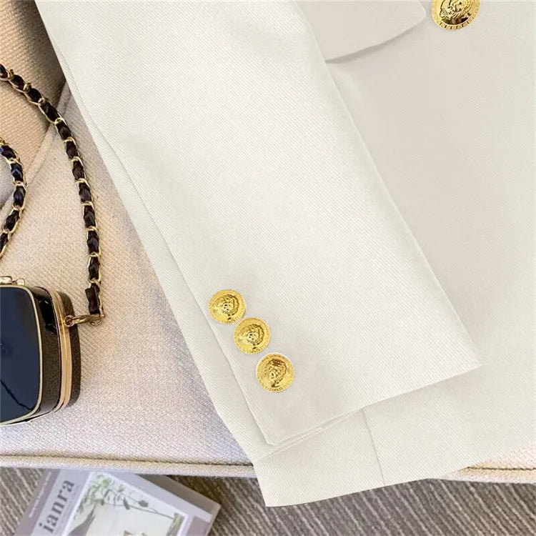 Elegant Tops Coat Blazers Pants Sets