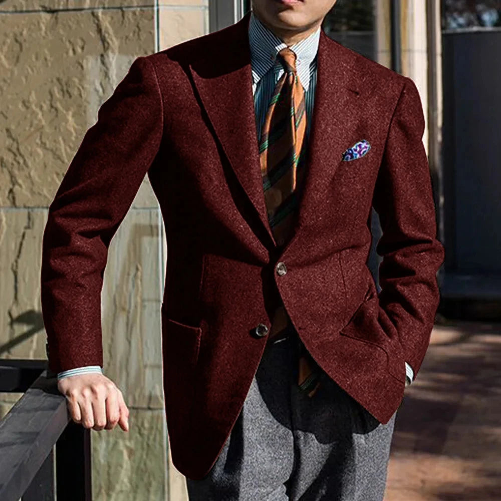Monaco Mens Elegant Blend Suit Jacket
