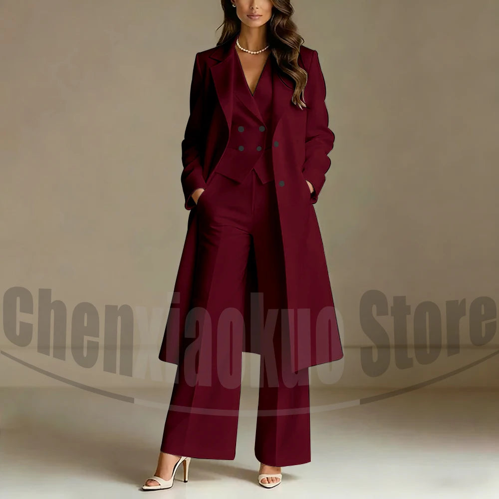 The Versatile Three-Piece Tailored Suit Set