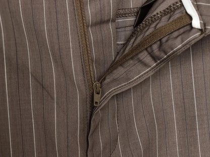 Elegant Brown Sashes Loose Single Breasted Blazers Chic Wide Leg Pant Set