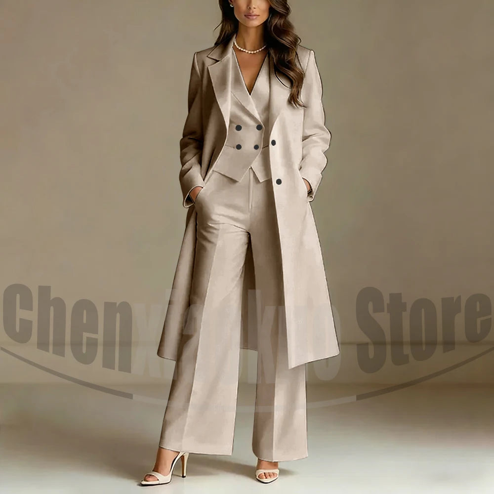 The Versatile Three-Piece Tailored Suit Set