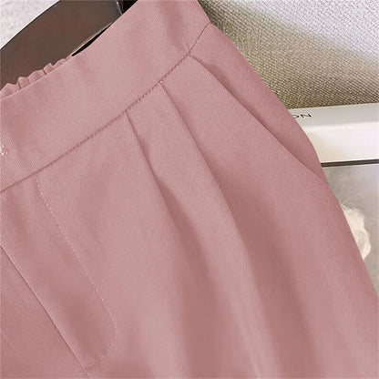 Elegant Tops Coat Blazers Pants Sets